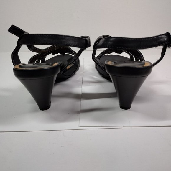 Strappy black sandal 8M - Picture 7 of 8